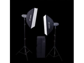 Visico VL-400 Plus Softbox Kit 2 Flash Head